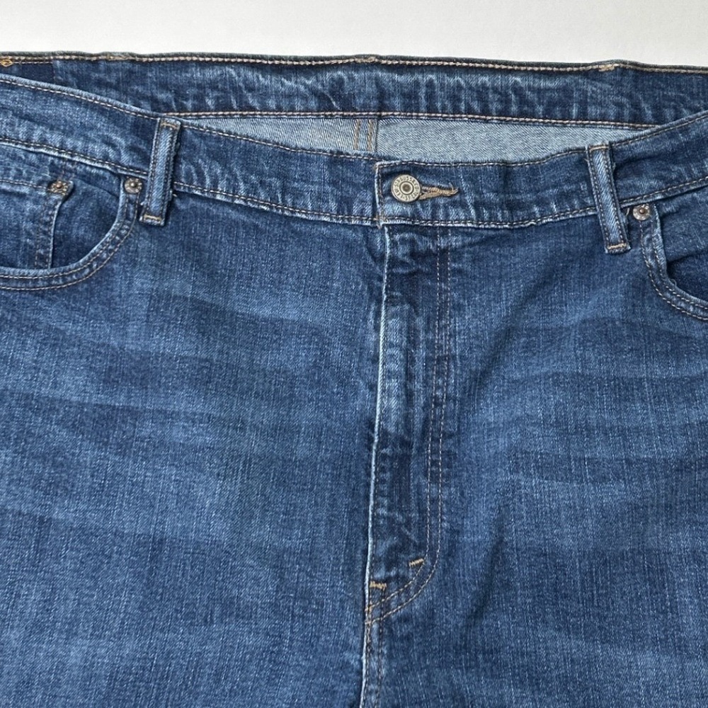 Levis Mens 569 Loose Straight Fit Denim Jeans Size 42x32 Medium Wash Blue Casual - Picture 5 of 11